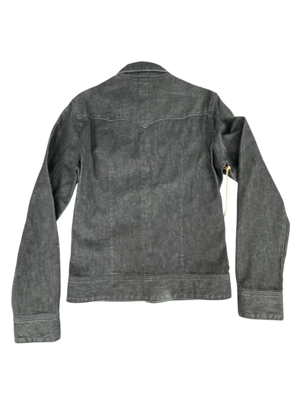 True Religion Men's Charcoal Black Denim Shirt Jacket